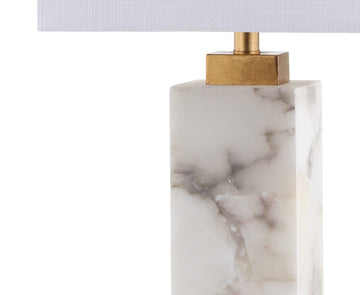 Elizabeth 27.5" Alabaster LED Table Lamp - JONATHAN Y